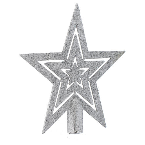 Christmas Tree star shaped topper, silver colour 2