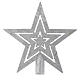 Christmas Tree star shaped topper, silver colour s1