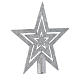 Christmas Tree star shaped topper, silver colour s2