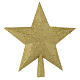 Tannenbaum Spitze Stern Form mit Glitter gold s1