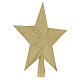 Tannenbaum Spitze Stern Form mit Glitter gold s2