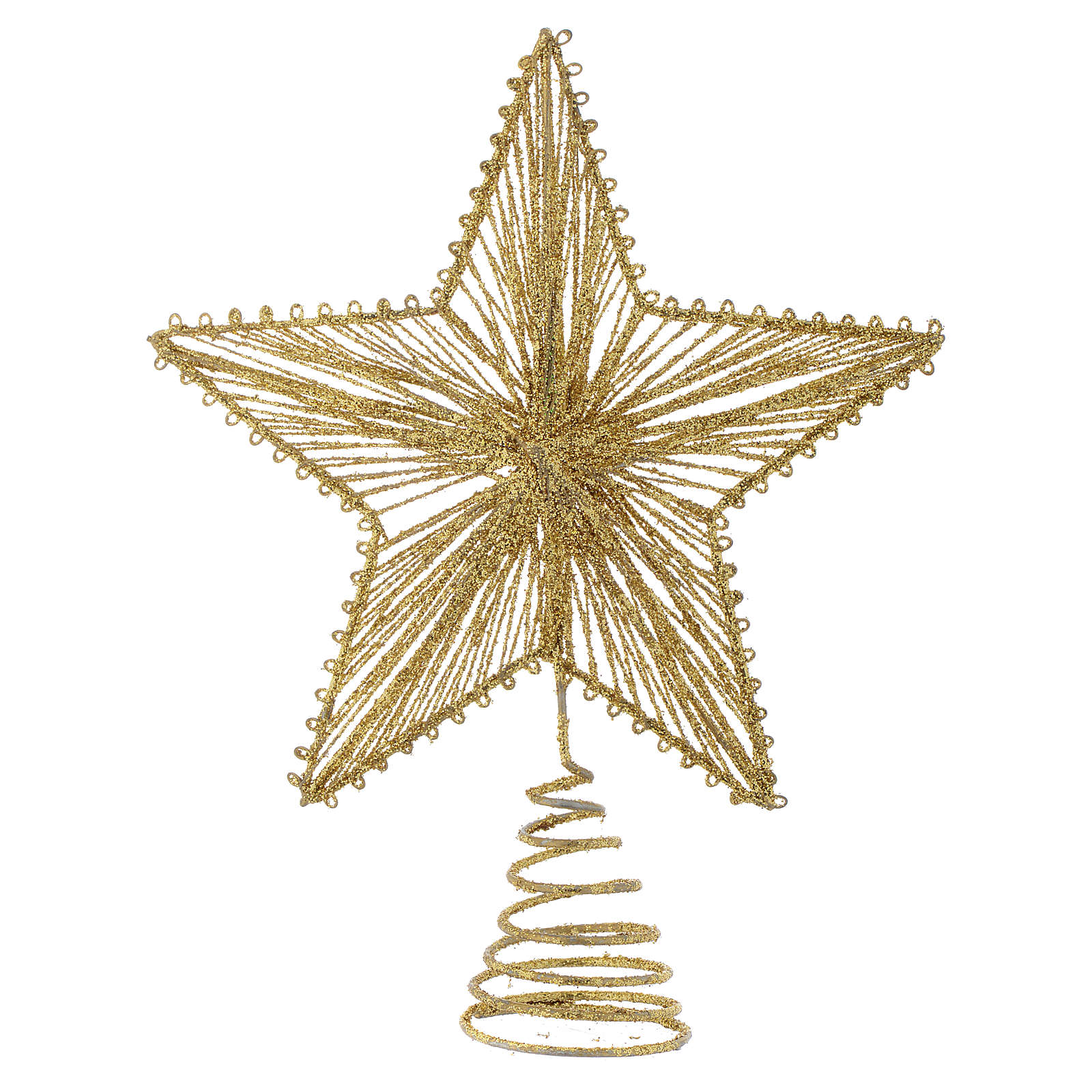 Tannenbaum Spitze 25cm Stern vergoldet Online Verfauf auf HOLYART
