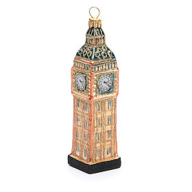 Big Ben di Londra addobbo vetro soffiato Albero Natale