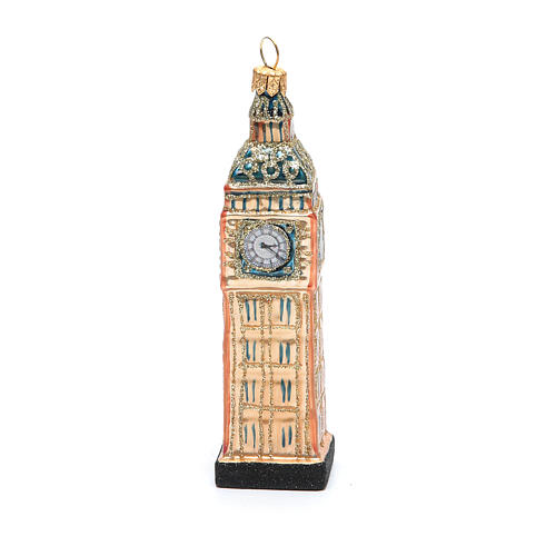 Big Ben di Londra addobbo vetro soffiato Albero Natale 2