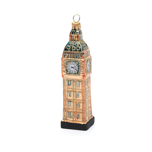 Big Ben di Londra addobbo vetro soffiato Albero Natale 3