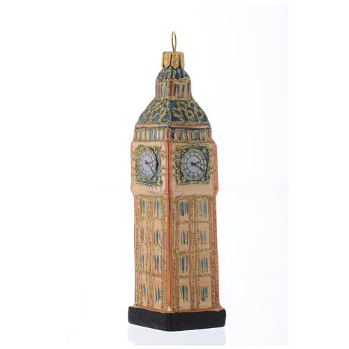 Big Ben di Londra addobbo vetro soffiato Albero Natale 1
