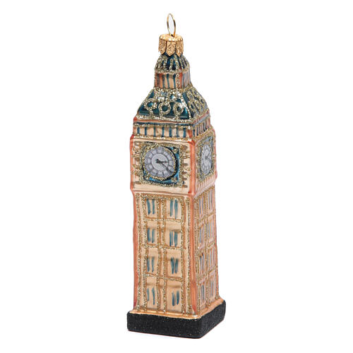 Big Ben di Londra addobbo vetro soffiato Albero Natale 5