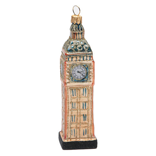 Big Ben z Londynu ozdoba choinkowa szkło dmuchane 3