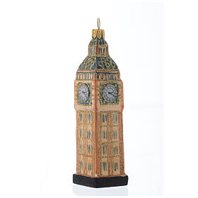 Blown glass Christmas ornament, Big Ben