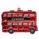 Londoner Stadtbus, Weihnachtsbaumschmuck aus mundgeblasenem Glas s5