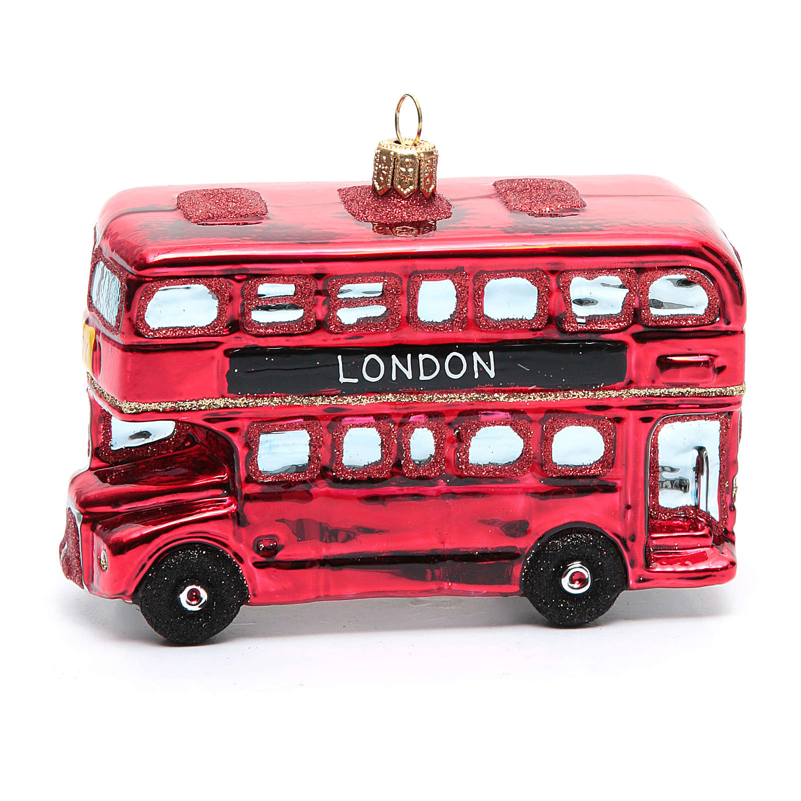 Bus De Londres Decor Verre Souffle Sapin Noel Vente En Ligne Sur Holyart