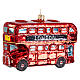 Bus de Londres décor verre soufflé sapin Noël s3