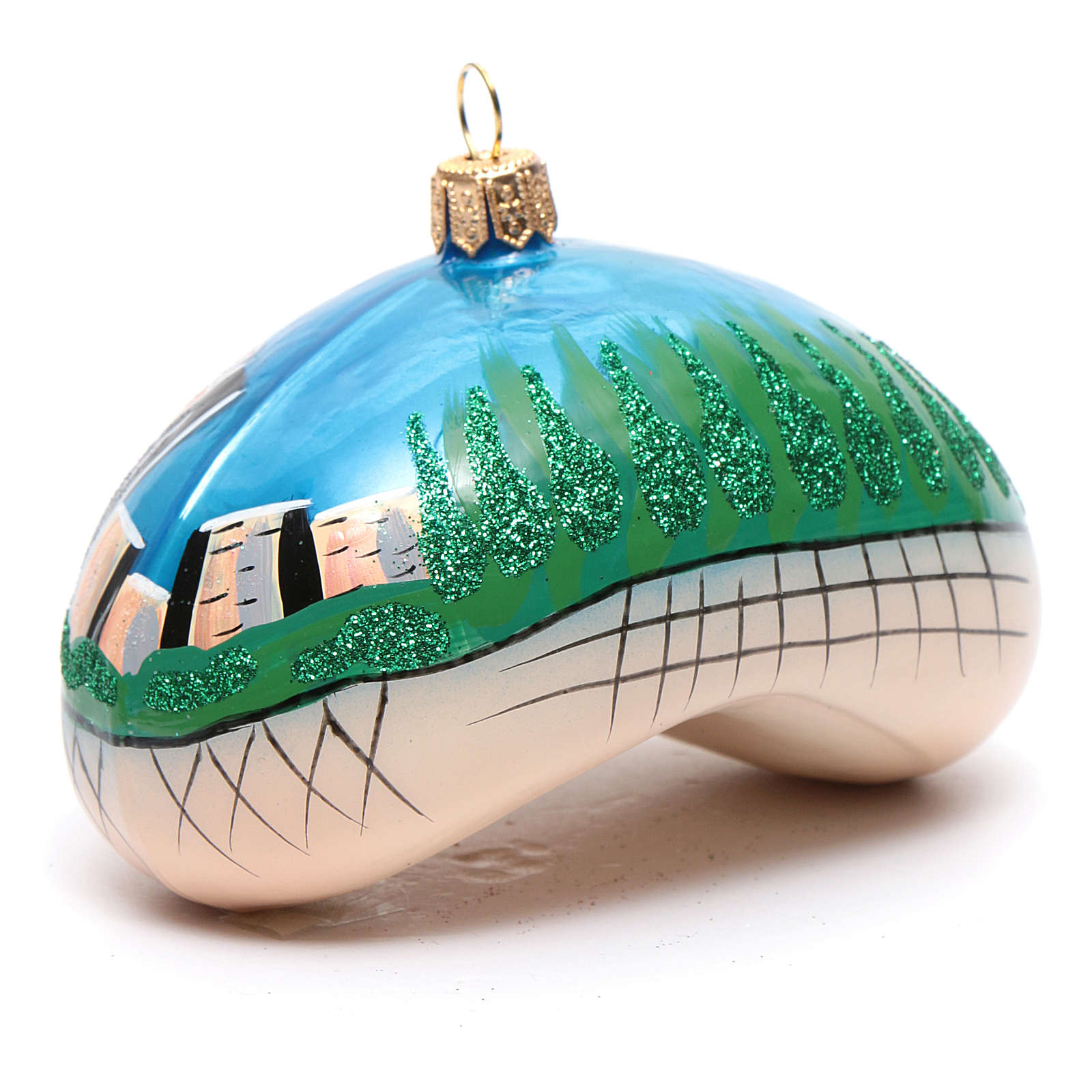 Blown glass Christmas ornament, Chicago Bean (Cloud Gate) online sales on