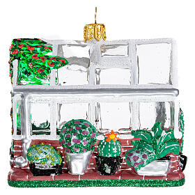 Gewächshaus, Weihnachtsbaumschmuck aus mundgeblasenem Glas