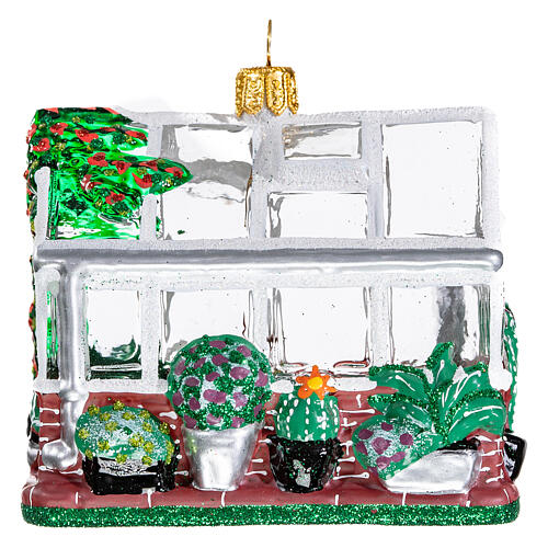 Gewächshaus, Weihnachtsbaumschmuck aus mundgeblasenem Glas 1