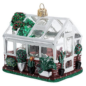 Serre (Greenhouse) décor verre soufflé sapin Noël
