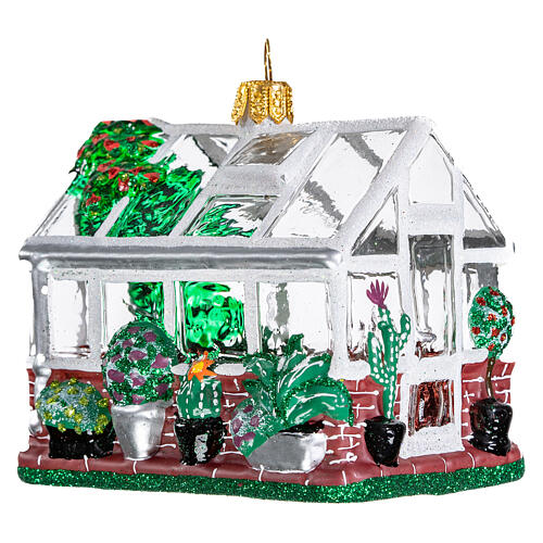 Serre (Greenhouse) décor verre soufflé sapin Noël 3
