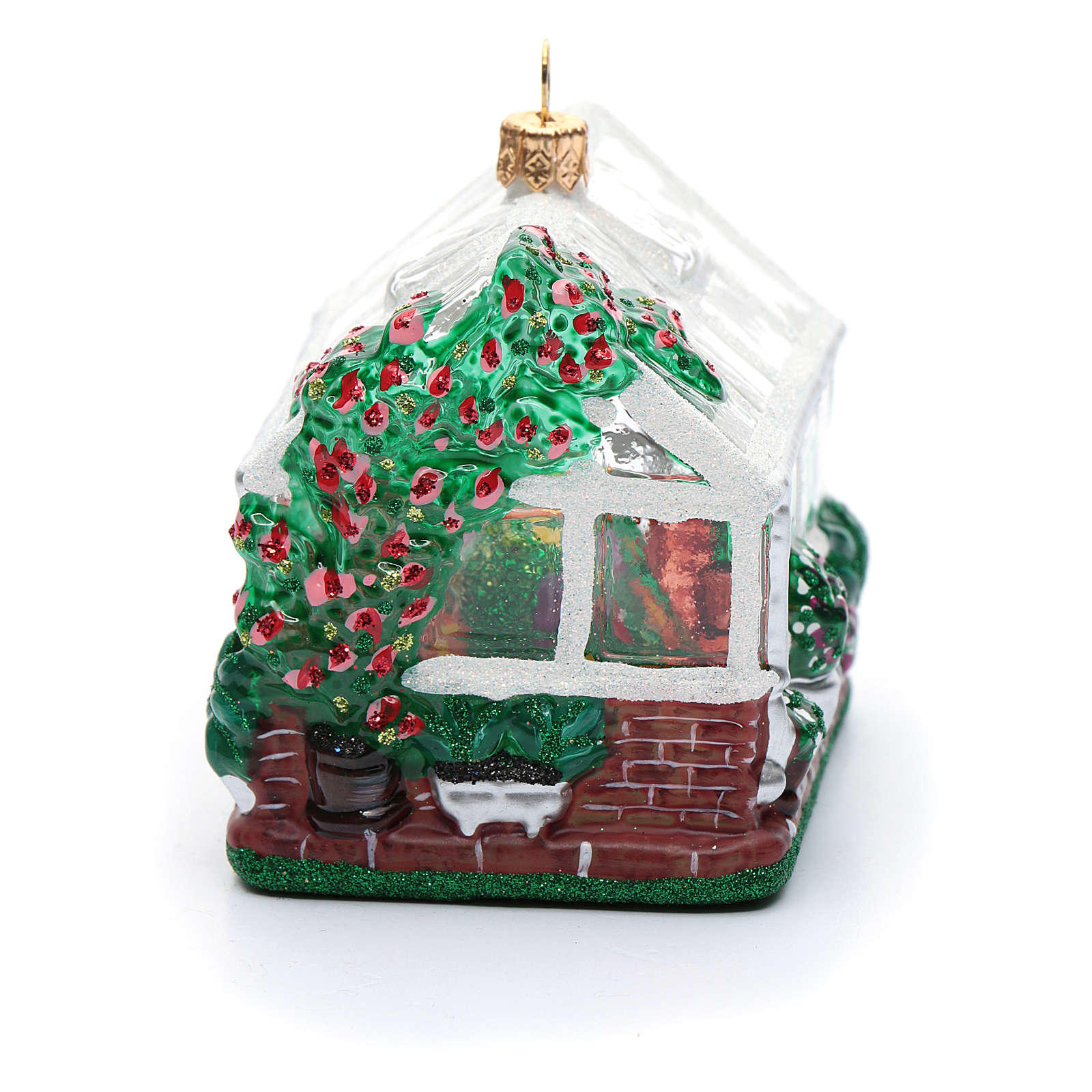 Blown glass Christmas ornament, greenhouse  online sales on HOLYART.com