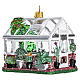Blown glass Christmas ornament, greenhouse s3