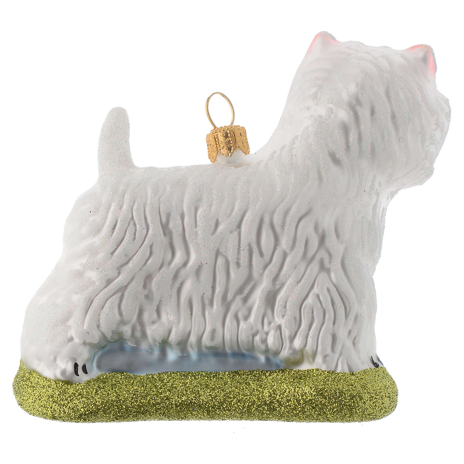 Westie Dog Christmas Holiday Ornament Up To Snow Good