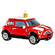 Mini Cooper rossa addobbo vetro soffiato Albero Natale s5