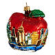 New York-Ansicht auf Apfel, Weihnachtsbaumschmuck aus mundgeblasenem Glas s1