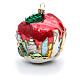 New York Apple adorno vidrio soplado Árbol de Navidad s7