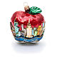 New York Apple decorazione vetro soffiato Albero Natale s5