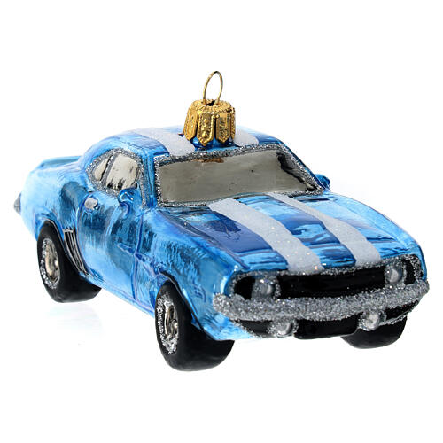 Coche Mustang adorno vidrio soplado Árbol de Navidad venta online en HOLYART