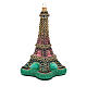 Blown glass Christmas ornament, Eiffel Tower s4