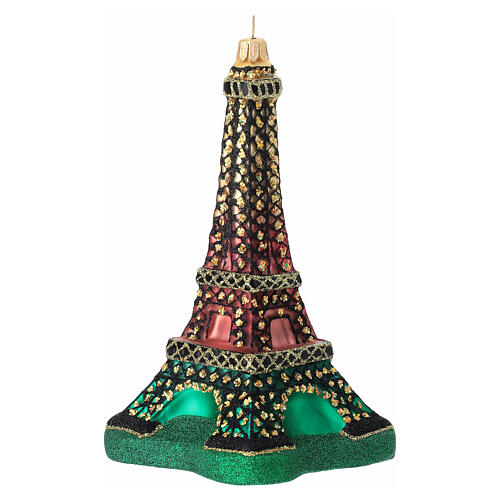 Tour Eiffel decorazione vetro soffiato Albero di Natale 5