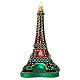 Tour Eiffel decorazione vetro soffiato Albero di Natale s3