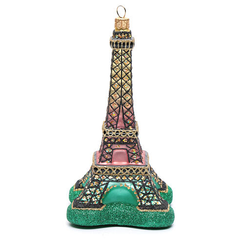Tour Eiffel dekoracja szkło dmuchane na choinkę 1