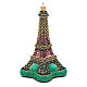Blown glass Christmas ornament, Eiffel Tower s2
