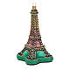 Blown glass Christmas ornament, Eiffel Tower s3