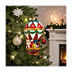 Weihnachstmann im Heißluftballon, Weihnachtsbaumschmuck aus mundgeblasenem Glas s2
