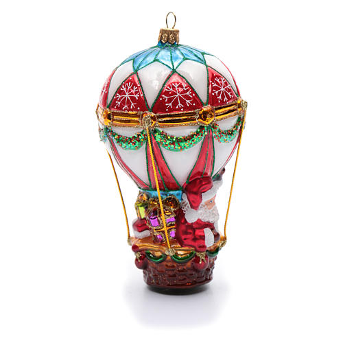Vitbis Palline in vetro soffiato – Palline di vetro dipinte a mano – Decorazioni per albero di Natale pasquale – Pittura ispirata alla natura – Bianco e verde – 10 cm