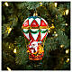 Pai Natal num balão adorno vidro soprado árvore Natal s2