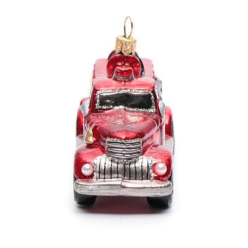 Automobile Verde D'annata Con L'albero Di Natale Immagine Di Natale Immagine Camion 100984457