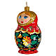 Muñeca Rusa adorno vidrio soplado para Árbol de Navidad s3