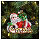 Papá Noel con trineo adorno vidrio soplado para Árbol de Navidad s2