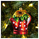 Annaffiatoio con girasoli decoro vetro soffiato Albero Natale s2