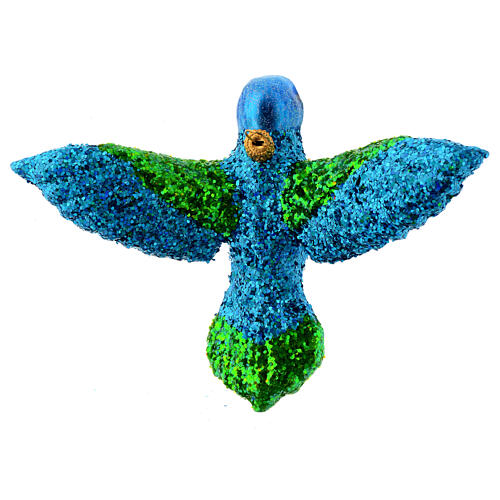 Blown glass Christmas ornament, hummingbird 5