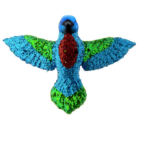 Blown glass Christmas ornament, hummingbird 4
