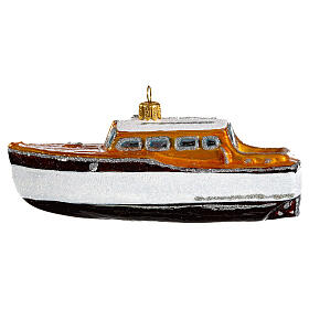 Yacht decorazione vetro soffiato Albero Natale
