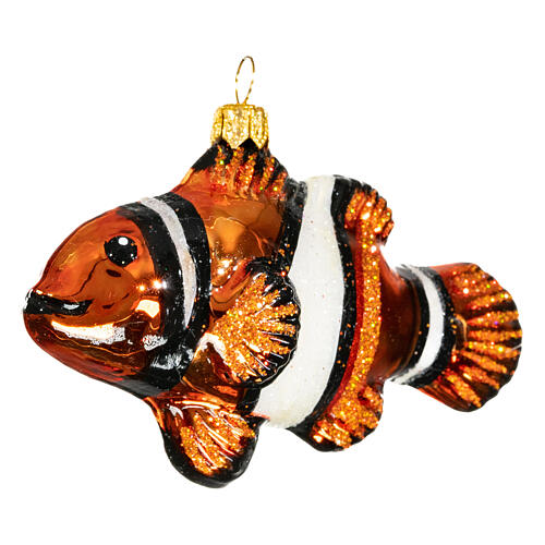 Pesce pagliaccio (Nemo) addobbo vetro soffiato Albero Natale 3