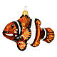 Pesce pagliaccio (Nemo) addobbo vetro soffiato Albero Natale s3