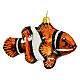 Pesce pagliaccio (Nemo) addobbo vetro soffiato Albero Natale s4