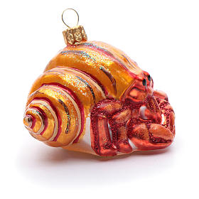 Blown glass Christmas ornament, hermit crab | online sales ...