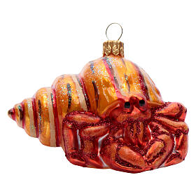 Paguro decoro vetro soffiato Albero Natale